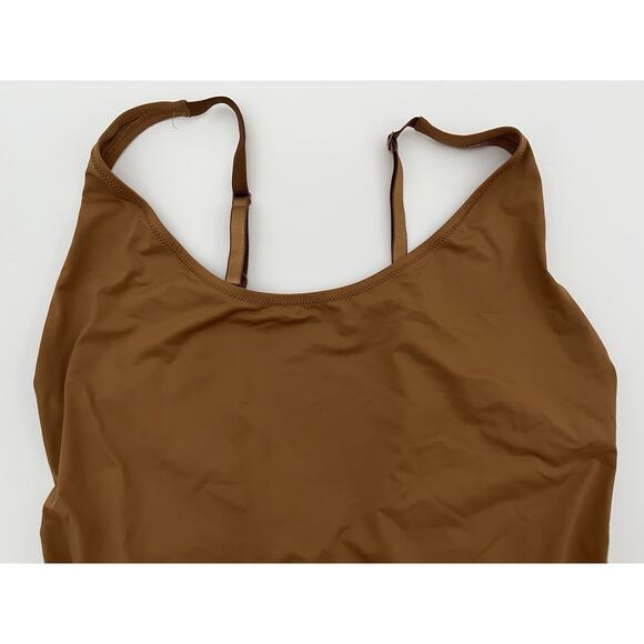 SKIMS Scoop Neck Womens Size 3X One Piece Swimsuit Bathing Suit Brown Almond NWT - Picture 6 of 9